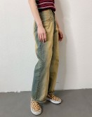 Crazy Wash Straight Cut Jeans #250326